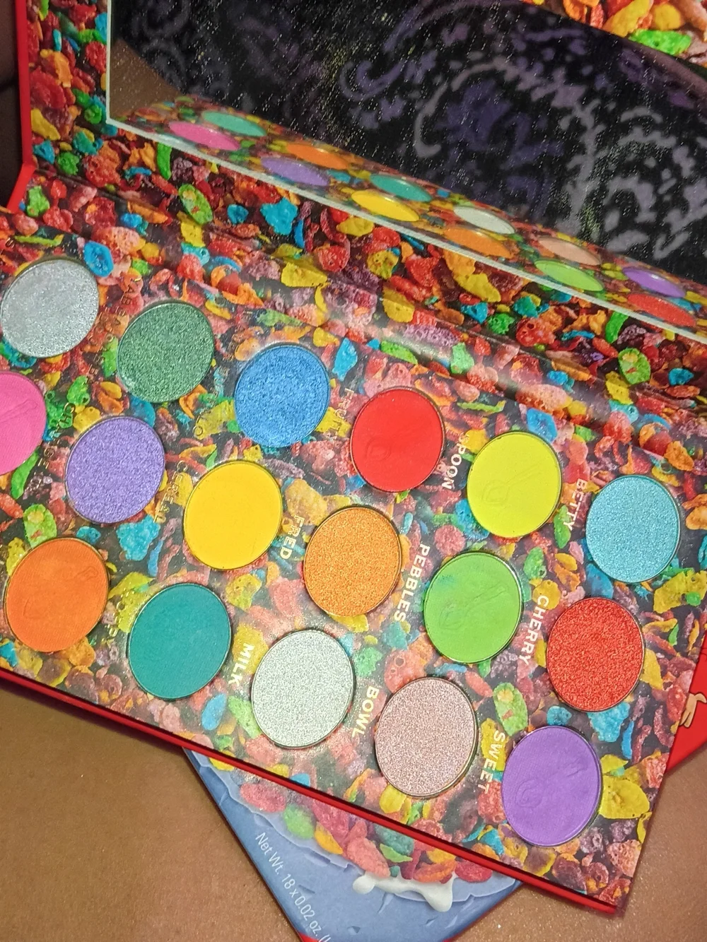 Revolution Colorful Fruity Cereal Mosaic Face Palette with Mirror